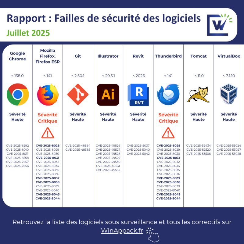 Rapport CVE Juillet 2025